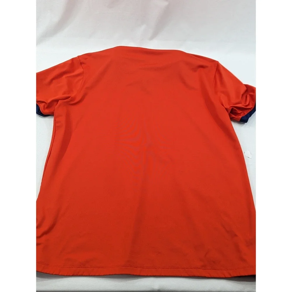 Nike  Dri‎ Fit Mens M Polo Shirt Orange Swoosh Logo Embroider Poipu Bay Golf